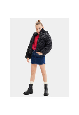Desigual Пухено яке 23WGEW04 Черен Regular Fit - Pepit.bg