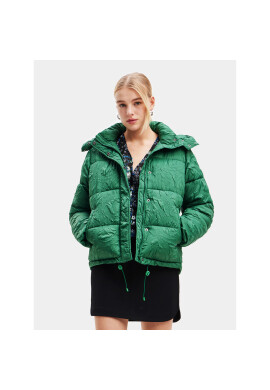 Desigual Пухено яке 23WWEW72 Зелен Regular Fit - Pepit.bg