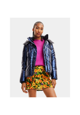 Desigual Пухено яке 23WWEW78 Син Regular Fit - Pepit.bg