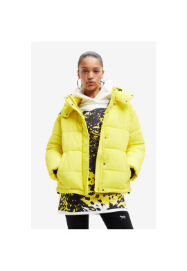 Desigual Пухено яке Estocolmo 22WWEW18 Жълт Regular Fit - Pepit.bg