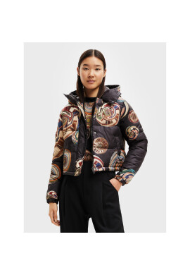 Desigual Пухено яке Heddal 22WWEWA3 Черен Regular Fit - Pepit.bg