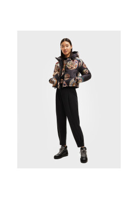 Desigual Пухено яке Heddal 22WWEWA3 Черен Regular Fit - Pepit.bg