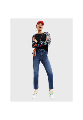 Desigual Пуловер Ayla 22WWJF80 Черен Regular Fit - Pepit.bg