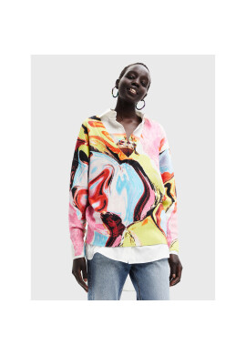 Desigual Пуловер Eucenia 22WWJF27 Цветен Oversize - Pepit.bg