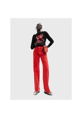 Desigual Пуловер Moon 22WWJFA8 Черен Regular Fit - Pepit.bg