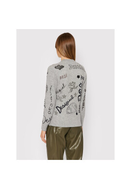Desigual Пуловер Paloma 21WWJFAE Сив Regular Fit - Pepit.bg