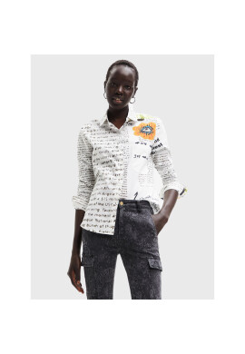 Desigual Риза 22WWCW30 Бял Regular Fit - Pepit.bg