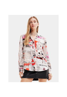 Desigual Риза 23WWCW21 Бял Regular Fit - Pepit.bg