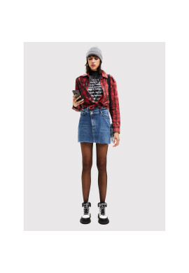 Desigual Риза Eda 22WWCW10 Червен Regular Fit - Pepit.bg