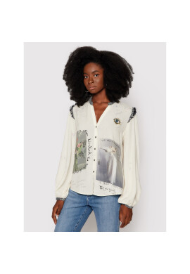 Desigual Риза Griselda 21WWCW16 Жълт Regular Fit - Pepit.bg