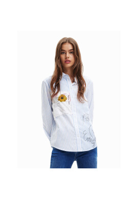 Desigual Риза Hamburgo 23SWCW43 Син Regular Fit - Pepit.bg