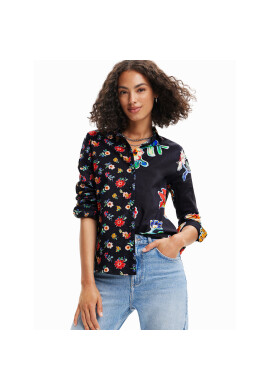 Desigual Риза Singapur 23SWCW36 Черен Regular Fit - Pepit.bg