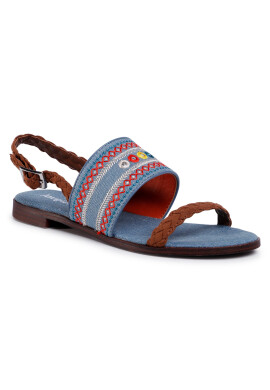 Desigual Сандали Mumbai New Exotic 20SSSA03 Син - Pepit.bg