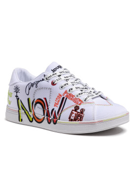 Desigual Сникърси Cosmic Text 21SSKA07 Бял - Pepit.bg