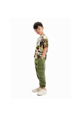Desigual Тишърт 23SBTK04 Бежов Regular Fit - Pepit.bg