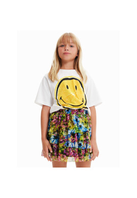Desigual Тишърт 23SBTK11 Бял Regular Fit - Pepit.bg