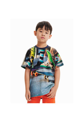 Desigual Тишърт 23SBTK16 Цветен Regular Fit - Pepit.bg