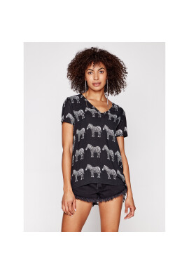 Desigual Тишърт Bokan 21SWTK73 Черен Regular Fit - Pepit.bg