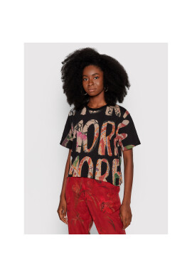 Desigual Тишърт Camelia 21WWTK97 Черен Regular Fit - Pepit.bg