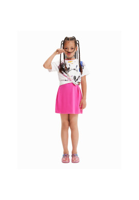 Desigual Тишърт DISNEY 23SGTK25 Бял Regular Fit - Pepit.bg
