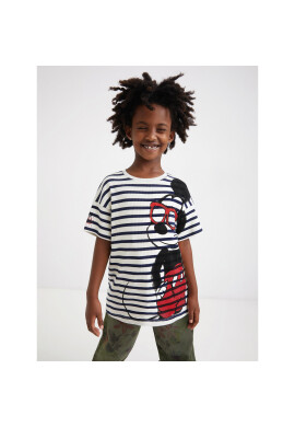 Desigual Тишърт DISNEY Mickey 22SGTK29 Бял Regular Fit - Pepit.bg