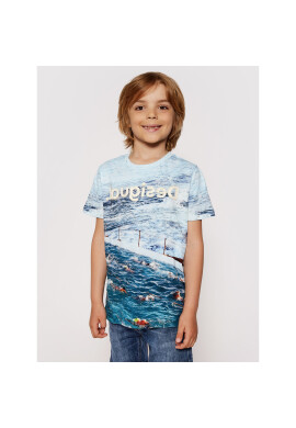 Desigual Тишърт Julio 21SBTK05 Син Regular Fit - Pepit.bg