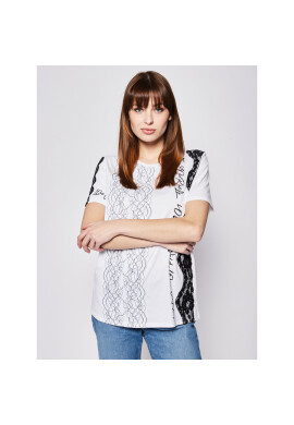 Desigual Тишърт Kendall 20SWTK04 Бял Regular Fit - Pepit.bg