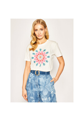 Desigual Тишърт Milan 20SWTKBF Бял Regular Fit - Pepit.bg