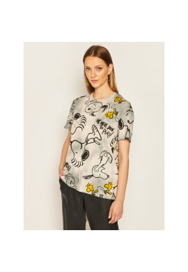Desigual Тишърт PEANUTS Snoopy 20WWTKCH Сив Regular Fit - Pepit.bg