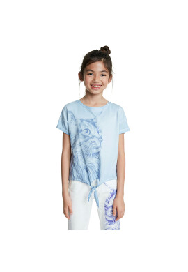 Desigual Тишърт Tuxtepec 20SGTK86 Син Regular Fit - Pepit.bg