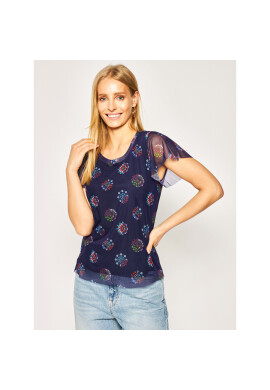 Desigual Тишърт Varsovia 20SWTKB6 Виолетов Regular Fit - Pepit.bg
