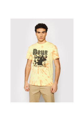 Deus Ex Machina Тишърт Jukebox Tie Dye DMS2011032 Жълт Regular Fit - Pepit.bg