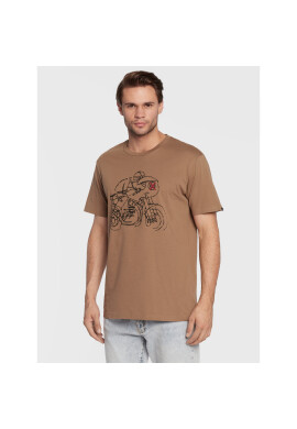 Deus Ex Machina Тишърт Riding DMF221380E Кафяв Regular Fit - Pepit.bg