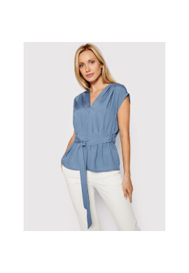DKNY Блуза P0FA6FZA Тъмносин Regular Fit - Pepit.bg