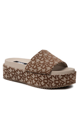 DKNY Чехли Platform Slide K4161794 Кафяв - Pepit.bg