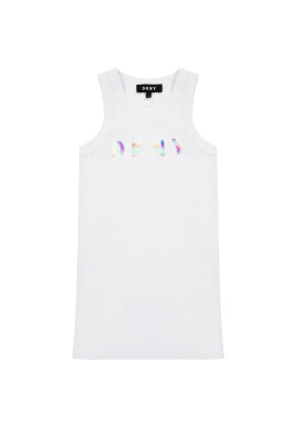 DKNY Ежедневна рокля D32734 M Бял Regular Fit - Pepit.bg