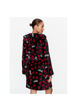 DKNY Халат YI2322688 Черен Regular Fit - Pepit.bg