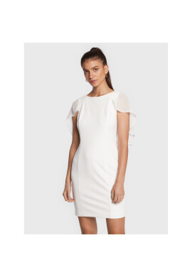 DKNY Коктейлна рокля DD2E1839 Бял Regular Fit - Pepit.bg