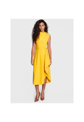 DKNY Коктейлна рокля DD2G1156 Жълт Regular Fit - Pepit.bg