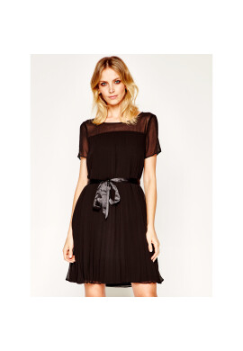 DKNY Коктейлна рокля P0BBGEWP Черен Regular Fit - Pepit.bg