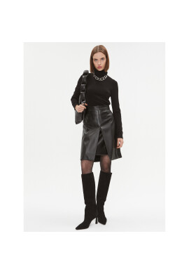 DKNY Кожена пола UG3S4181 Черен Regular Fit - Pepit.bg
