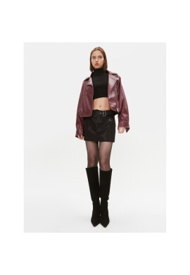 DKNY Кожено яке P3GCTQ52 Бордо Regular Fit - Pepit.bg