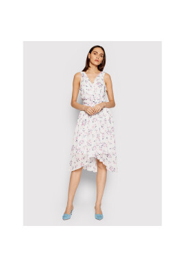 DKNY Лятна рокля DD0BY576 Бял Regular Fit - Pepit.bg