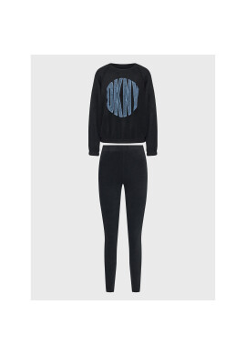DKNY Пижама YI2822595 Черен Regular Fit - Pepit.bg