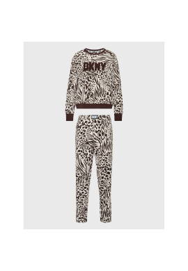 DKNY Пижама YI2822603F Бял Regular Fit - Pepit.bg
