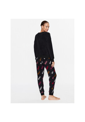 DKNY Пижама YI2822686F Черен Regular Fit - Pepit.bg