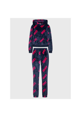 DKNY Пижама YI3922607 Тъмносин Regular Fit - Pepit.bg