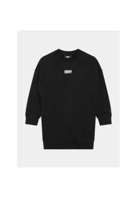 DKNY Плетена рокля D32894 S Черен Regular Fit - Pepit.bg