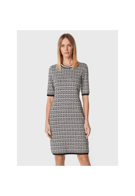DKNY Плетена рокля DD2GR254 Бял Regular Fit - Pepit.bg
