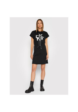 DKNY Плетена рокля DD1GD067 Черен Regular Fit - Pepit.bg